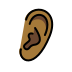 ear, medium-dark skin tone